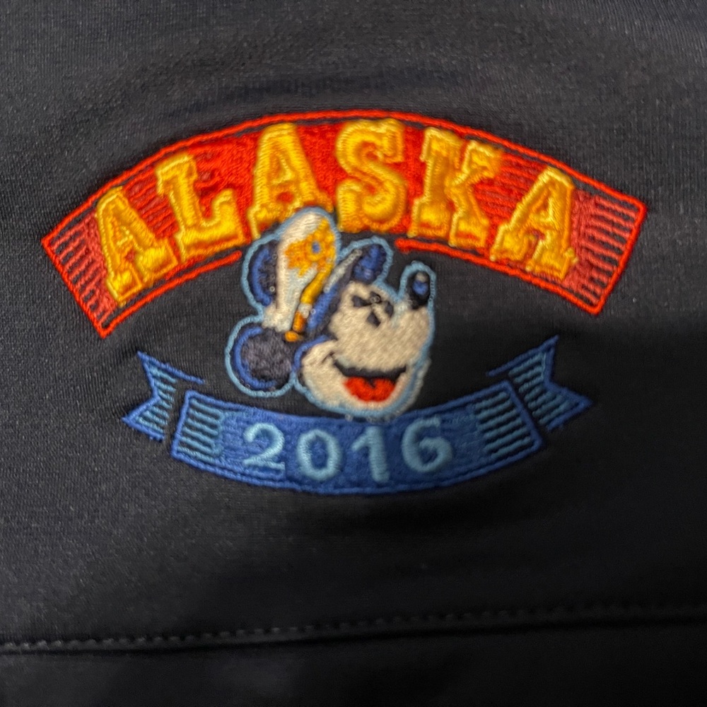 DISNEY CRUISE LINE DCL NIKE ALASKA NAVY 2016 THERMA FIT FLEECE PULLOVER MEDIUM